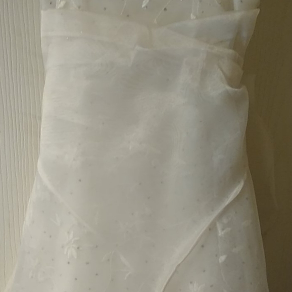 Flower Girl White Formal Dress WEDDING Size 4 - Picture 3 of 8